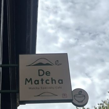 De Matcha - A sign from up above for De Matcha for Don Juan de la Matcha - Tea Rooms Near Me - Berkeley, California De Matcha - A sign from up above for De Matcha for Don Juan de la Matcha - Tea Rooms Near Me - Berkeley, California