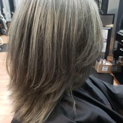 Brooks & Co Salon and Spa - This is the after photo, gold to gray!
