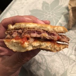 McDonald's - Raw quarter pound burger at gales ferry McDonald's