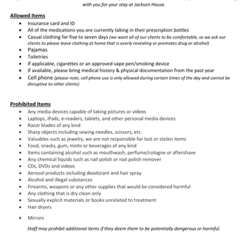 Jackson House - ITEM LIST THEY DONT FOLLOW - Counseling & Mental Health Near Me - La Mesa, California Jackson House - ITEM LIST THEY DONT FOLLOW - Counseling & Mental Health Near Me - La Mesa, California