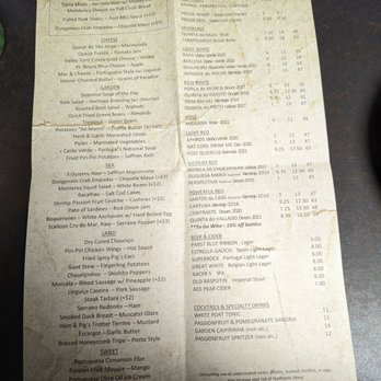 Tasca Tasca - Menu 4/5/2024 - Wine Bars Near Me - Sonoma, California
