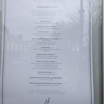 Caprice Cafe - Breakfast menu - Breakfast & Brunch Near Me - Galway, G