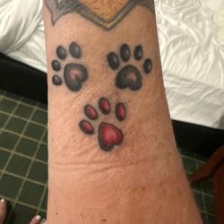 My friend requested paw prints, turned out great