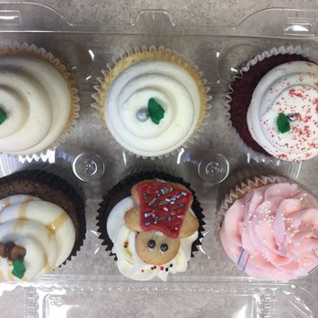 Eva's CupCakery - 6pack. Kinda pricey but worth it. $22.00 - Bakeries Near Me - Anchorage, Alaska