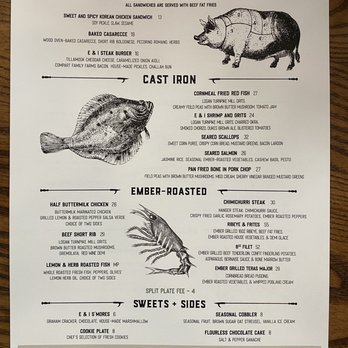 Ember & Iron - Menu - American Near Me - Jacksonville, Florida