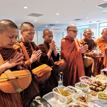 Union Square - For this Saturday, it was raining and Whole Foods graciously let all the monks and all the attendees inside the cafeteria. Thank you. - Parks Near Me - New York, New York