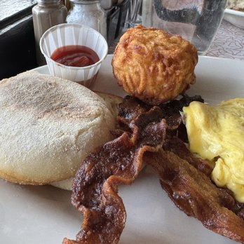 Other Side Diner - Part of my HERCULES BREAKFAST* $18 two eggs, toast, meat, hash brown & pancake - Diners Near Me - Portland, Maine Other Side Diner - Part of my HERCULES BREAKFAST* $18 two eggs, toast, meat, hash brown & pancake - Diners Near Me - Portland, Maine