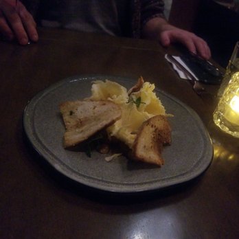First & Oak - Tete de Moine cheese dessert - New American Near Me - Solvang, California