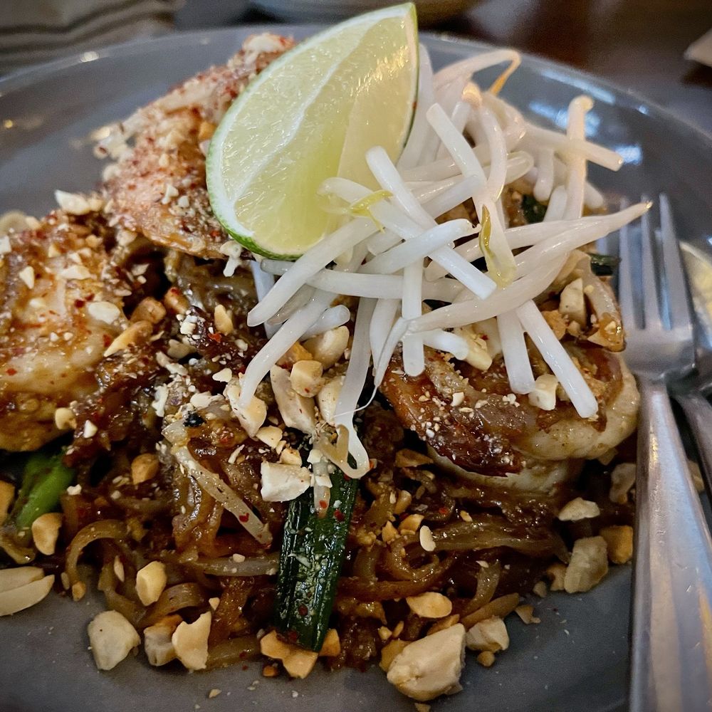 The Tyger - Pad Thai with shrimp - Cocktail Bars Near Me - New York, New York The Tyger - Pad Thai with shrimp - Cocktail Bars Near Me - New York, New York
