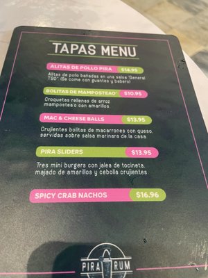 Menu photo 8 Pira Rum San Juan, PR