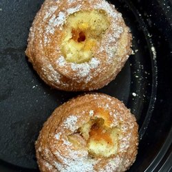 Aatma Curry House - Zeppole with Kesar Mango Gel & Cardamom Powdered Sugar