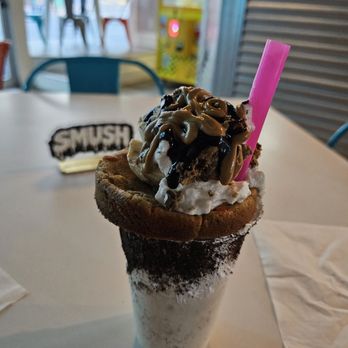 Smush Cookie Creamery - Peanut butter dream milkshake - Bakeries Near Me - Augusta, Maine Smush Cookie Creamery - Peanut butter dream milkshake - Bakeries Near Me - Augusta, Maine