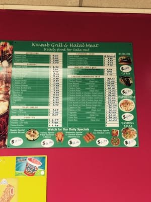 Menu photo 2 Nawab Grill & Halal Meat Dayton, NJ Menu photo 2 Nawab Grill & Halal Meat Dayton, NJ