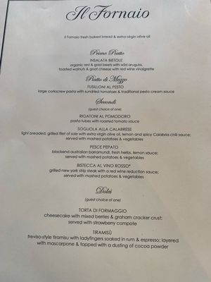Menu photo 1 Il Fornaio Irvine, CA