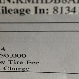 They logged the mileage off by 13,000 miles, on brand new tire purchase!! That's a HUGE factor on the warranty! They logged the mileage off by 13,000 miles, on brand new tire purchase!! That's a HUGE factor on the warranty!
