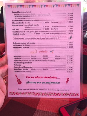 Menu photo 1 Sazon Mexicano Chapala, JAL