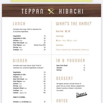 Kanpai - Menu - Japanese Near Me - Bakersfield, California