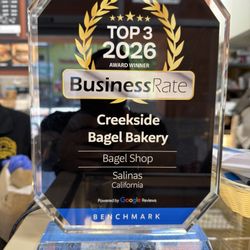 Creekside Bagel Bakery - Benchmark award