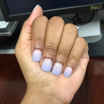 Palace Nails Bar - Ombré dip powder nails done by Louis, he is amazing! - Skin Care Near Me - Spring, Texas