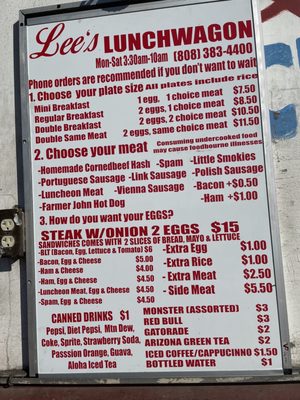 Menu photo 5 Lee's Lunch wagon Kapolei, HI Menu photo 5 Lee's Lunch wagon Kapolei, HI