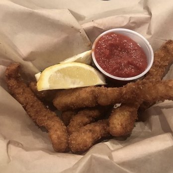 Hook’d Fish Grill - Crispy Calamari Strips - Seafood Near Me - Chatsworth, California Hook’d Fish Grill - Crispy Calamari Strips - Seafood Near Me - Chatsworth, California