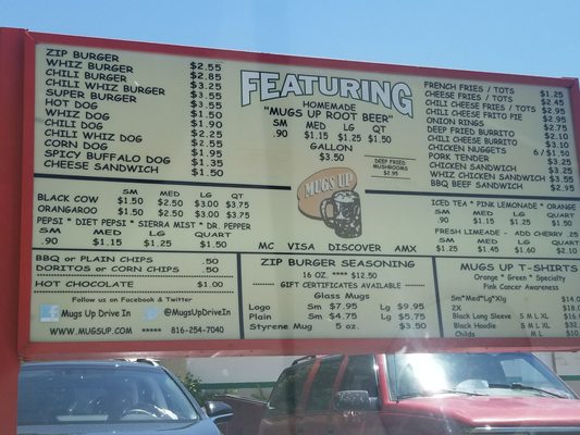 Menu photo 7 Mugs Up Drive In Independence, MO Menu photo 7 Mugs Up Drive In Independence, MO