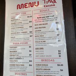 Clandestina Cocina Menu 7-31-2025