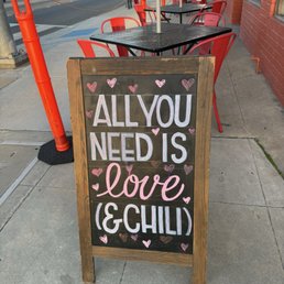 Cute signage! Cute signage!