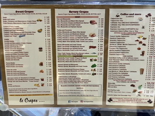 Menu photo 3 Le Crepes Jacksonville, FL Menu photo 3 Le Crepes Jacksonville, FL