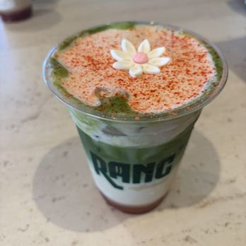 Rang Coffeehouse - Guava matcha Einspanner - Coffee & Tea Near Me - Sacramento, California