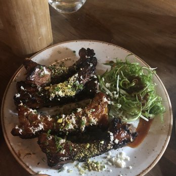 Osamil - Ribs with delicious korean bbq flavor. The shredded scallions were key. - Korean Near Me - New York, New York