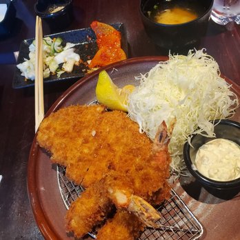Koromo - Pork loin and shrimp tempura.....soooo good! Good portion of meat and its not dry! - Japanese Near Me - Aiea, Hawaii