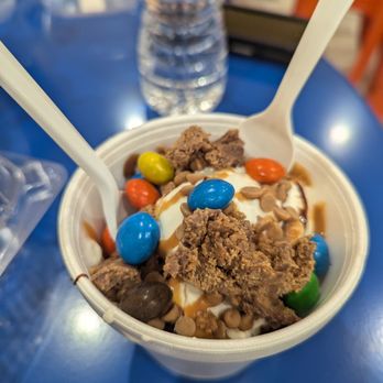 Cookie Ranger - Chocolate peanut butter nitrogen ice cream with vanilla base - Desserts Near Me - Southington, Connecticut