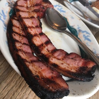 Peter Luger - Get the Luger's Sizzling Bacon, Extra Thick by the Slice - Steakhouses Near Me - Brooklyn, New York Peter Luger - Get the Luger's Sizzling Bacon, Extra Thick by the Slice - Steakhouses Near Me - Brooklyn, New York