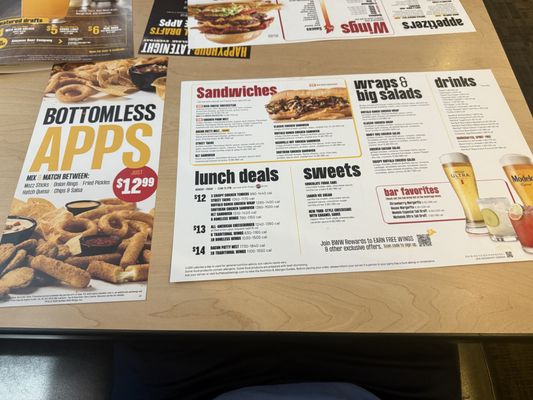 Menu photo 1 Buffalo Wild Wings Fremont, CA