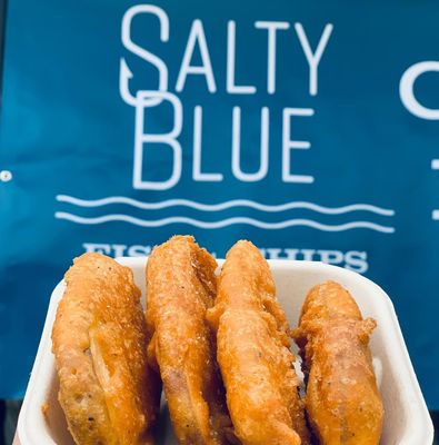 Salty Blue Fish & Chips by null
