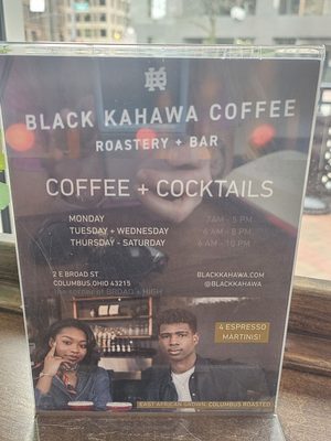 Menu photo 1 Black Kahawa Columbus, OH