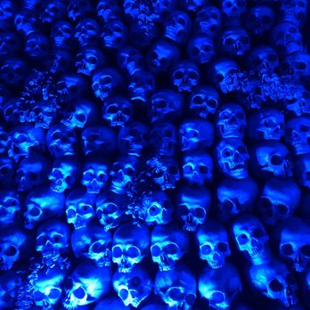 Three Dots and A Dash - The Skull Wall - Asian Fusion Near Me - Chicago, Illinois Three Dots and A Dash - The Skull Wall - Asian Fusion Near Me - Chicago, Illinois