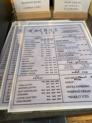Menu photo 5 Kairos Cafe Syracuse, NY