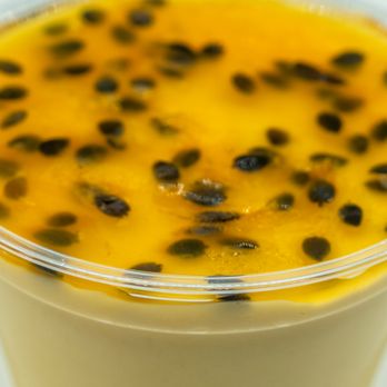 Inka Fé - Passion Fruit Mousse: $6; $6.53 with tax. Take-out. Very good. - Desserts Near Me - Great Neck, New York Inka Fé - Passion Fruit Mousse: $6; $6.53 with tax. Take-out. Very good. - Desserts Near Me - Great Neck, New York