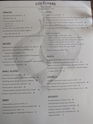 Menu photo 2 Coltivare Houston, TX