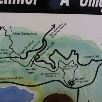 Mount Ellinor - Small map - Hiking Near Me