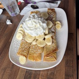 Banana Nutella crepes, Banana Nutella crepes,