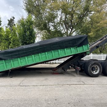 The Green Dumpster Rental - Container during pick up - Dumpster Rental Near Me - Los Angeles, California