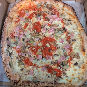 Pi-Napo Pizzeria - Catania with fresh mozzarella, artichokes, mushrooms and ham - Pizza Near Me - Charlottesville, Virginia Pi-Napo Pizzeria - Catania with fresh mozzarella, artichokes, mushrooms and ham - Pizza Near Me - Charlottesville, Virginia
