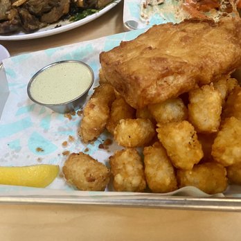 District Six - Red fish and tots - Sports Bars Near Me - Georgetown, Texas