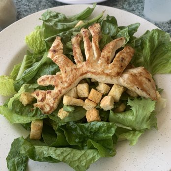 Boater's Grill - Tasteless and ingredient less chicken cesar salad! You can get a better salad at Mcdonalds for 1/3 of the price! - Seafood Near Me - Key Biscayne, Florida Boater's Grill - Tasteless and ingredient less chicken cesar salad! You can get a better salad at Mcdonalds for 1/3 of the price! - Seafood Near Me - Key Biscayne, Florida