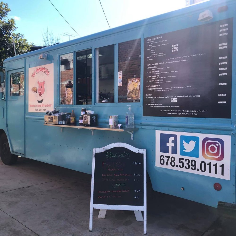 The Breaded Pig - a blue food truck - Sandwiches Near Me - Atlanta, Georgia