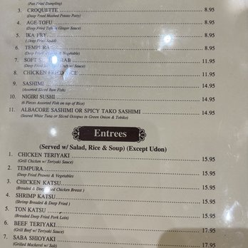 Matsuyama - Menu - Japanese Near Me - Galt, California