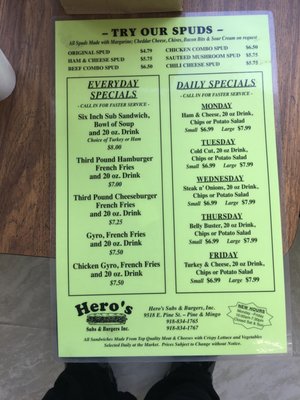 Menu photo 5 Heros Subs & Burgers Tulsa, OK Menu photo 5 Heros Subs & Burgers Tulsa, OK